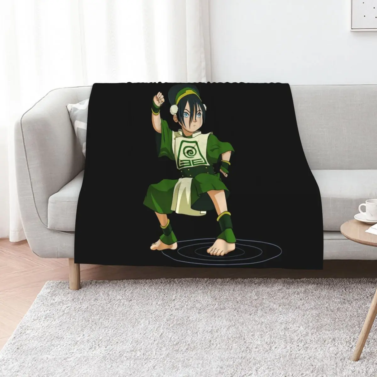 Toph Throw Blanket heavy to sleep Luxury Brand Moving Luxury manga Flannel Blankets