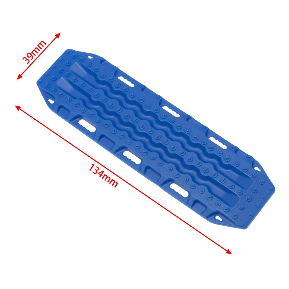 2PCS 1/10 Escape Board Anti-Sand Rescue Escaper Traction Tracks Mats Anti-Skid Recovery Ramps Board for TRX4 TRX6 SCX10