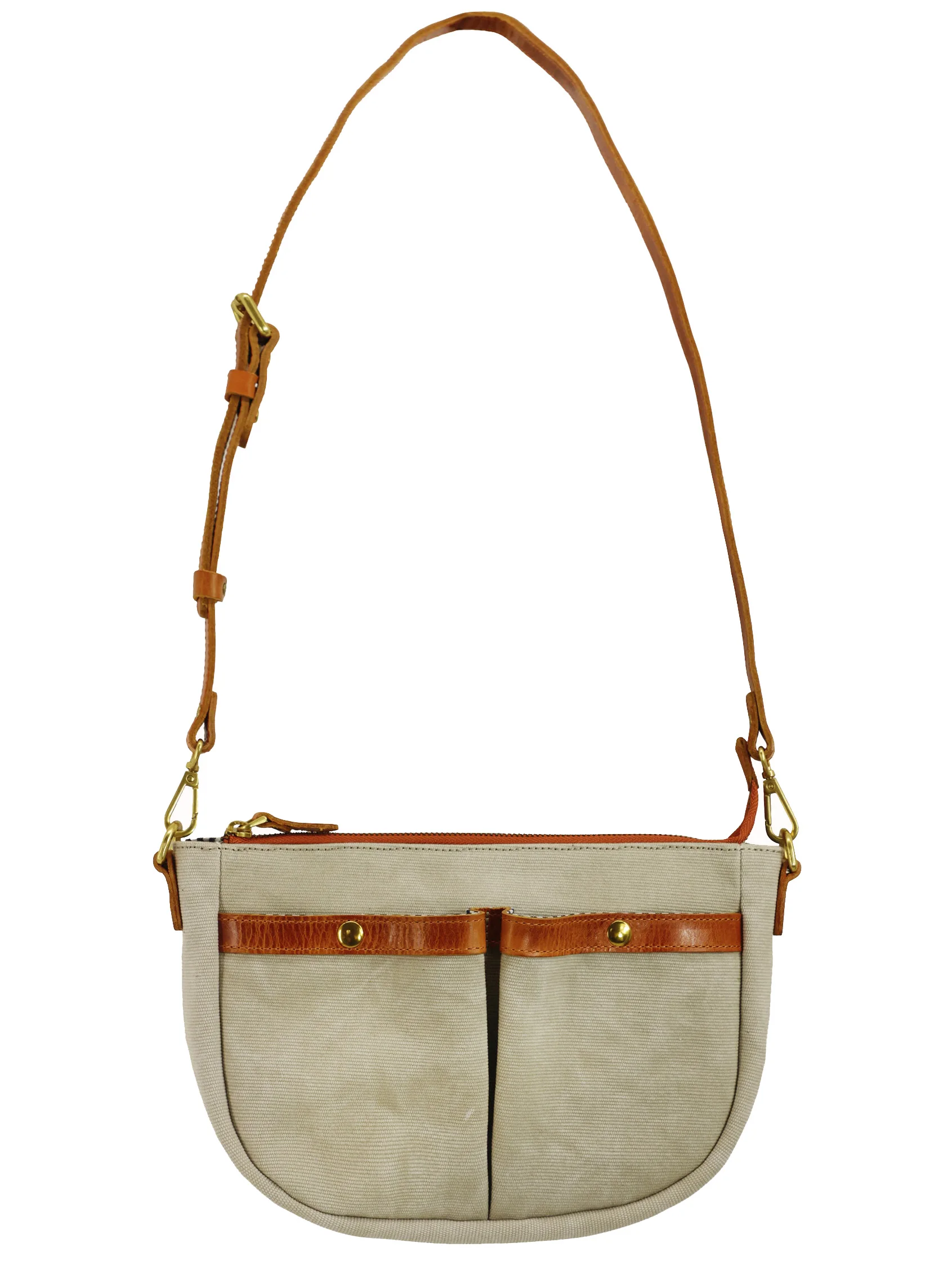 PNDME literary vintage high quality heavy canvas leather men's women's multi-pocket crossbody bag travel luxury shoulder bag