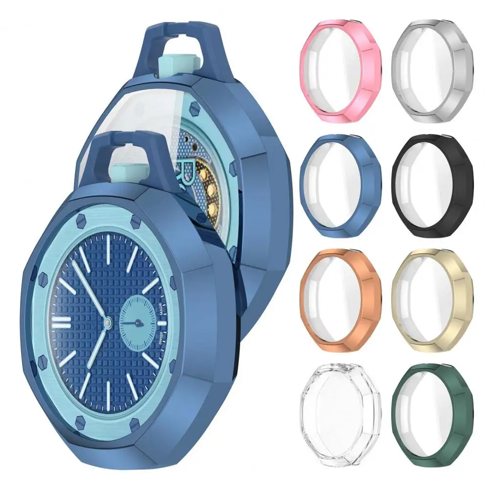 Transparent Pocket Watch Case Pocket Watch Tempered Glass Screen Protector Anti-scratch Crystal-clear Cover Protective for Pop