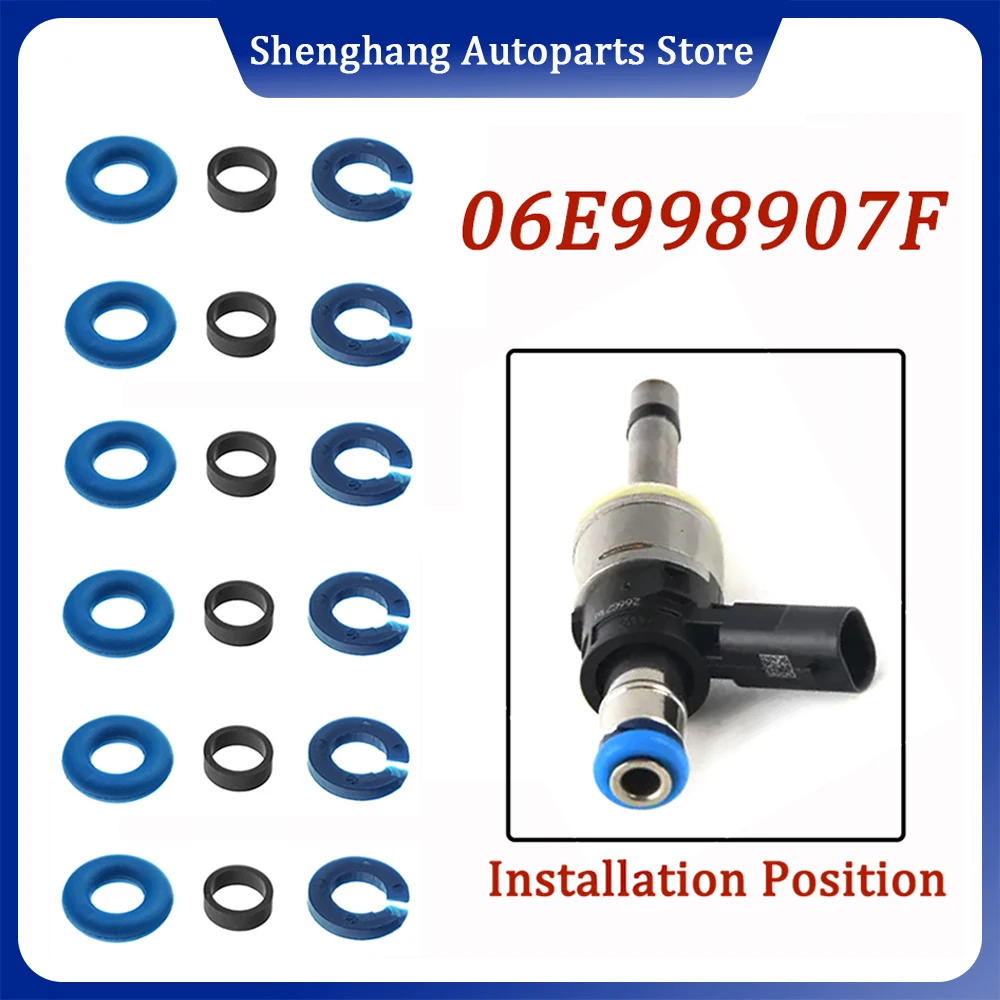 06E998907F Fuel Injector Repair Seal Kit For Audi A6 C7 A7 A8 D5 Q7 4M A4 A5 3.0 Petrol 2013-2025 06E998907 06E 998 907 F