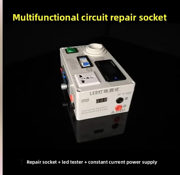 Multifunctional Repair Power Socket, Short Circuit Tester with Power Meter for Induction Cooker LED Load Test