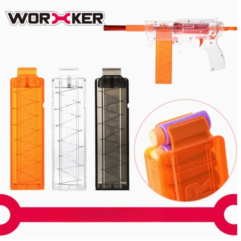 Worker Narrow Dragon Claw Bullet Clip 10-Darts Talon Stefan Short Darts Magazine for Nerf Modfiy Toys