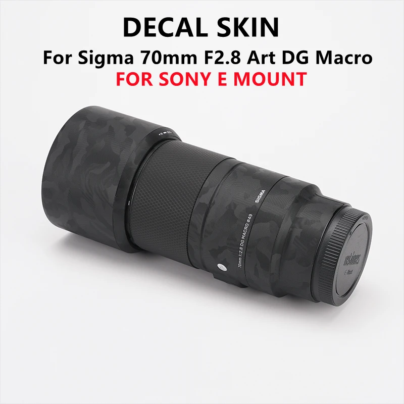 

Sigma 70 F2.8 Lens Sticker Decal Skin For Sigma 70mm f/2.8 DG Macro Art for Sony E Mount Lens Protector Coat Wrap Sticker Film