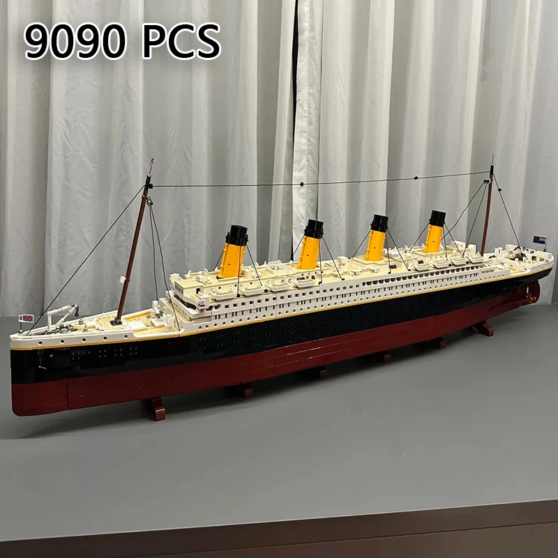 

GSF 9090, совместимые строительные блоки «Титаник», MOC, модель дисплея, кирпичи, круизная лодка, пароход, игрушка для взрослых, рождественский подарок для мальчика