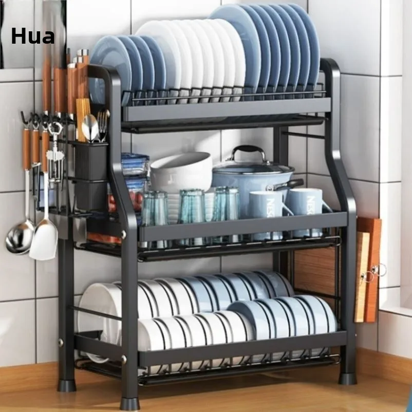 3-poziomowy organizer na talerze do kuchni, bez marki, bez ochrony podstawowej, wypełnienie jedwabne, wyprodukowany w Chinach, zima 2024