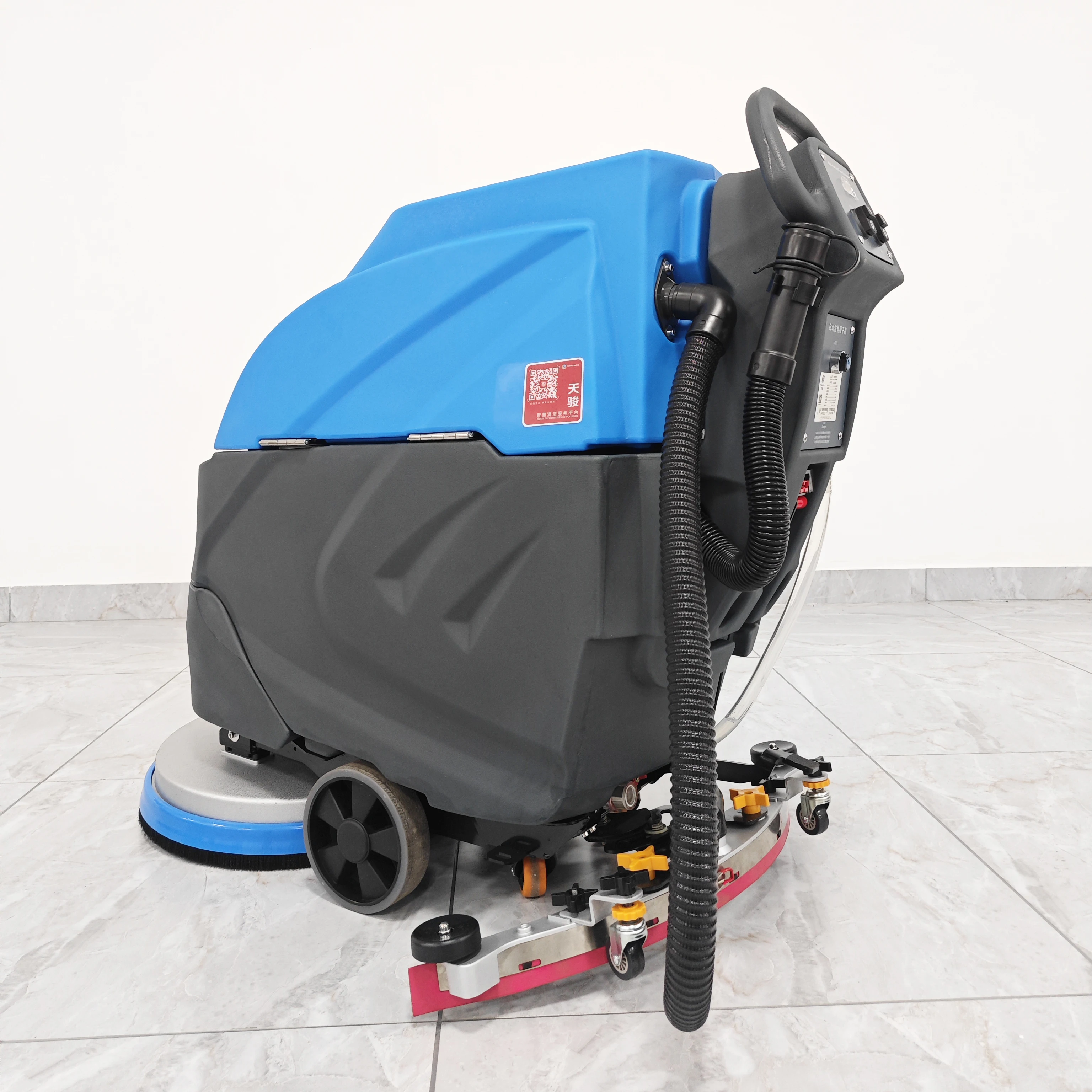 CleanHorse Fast Shipping Hand Push Marble Autonomous Floor Washer Scrubber Cleaning Machine