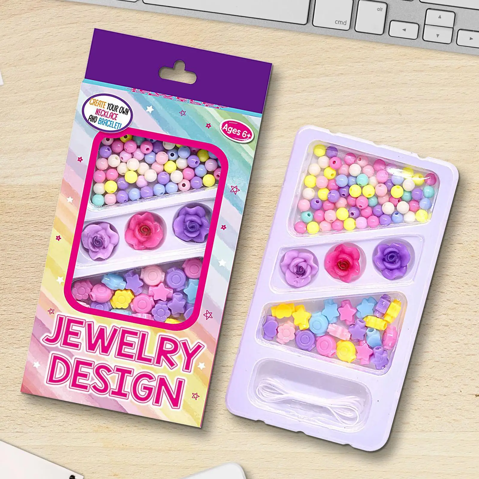 Kralenarmband maken Kit Sieraden maken Kit Kralen Handgemaakte sieraden Crafting Set voor tieners Meisjes Ouders Leraren Familie Tijd