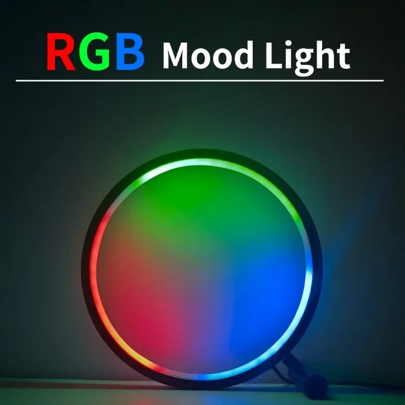 

Creative LED Intelligent Bluetooth Desk Lamp Bedroom Study Bedside High-end Feeling RGB Colorful Desktop Atmosphere Lighting