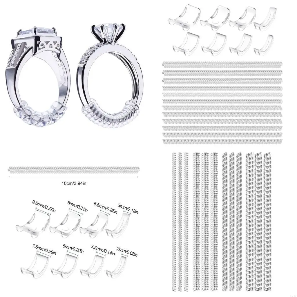  Comfortable Size Adjusters Soft Silicone Cushions Customizable Rings Size Reducing Inserts Silicone Pads Resizing Tool
