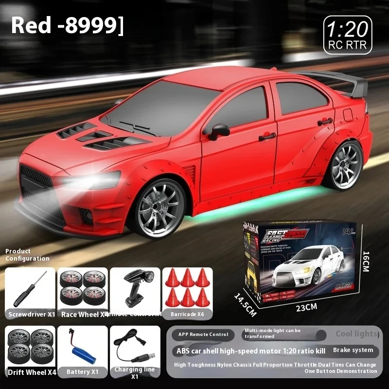 Profesjonalny samochód RC Drift w skali 1/20 GTR911 zdalnie sterowany model symulacyjny samochodu wyścigowego dla dzieci chłopców prezent
