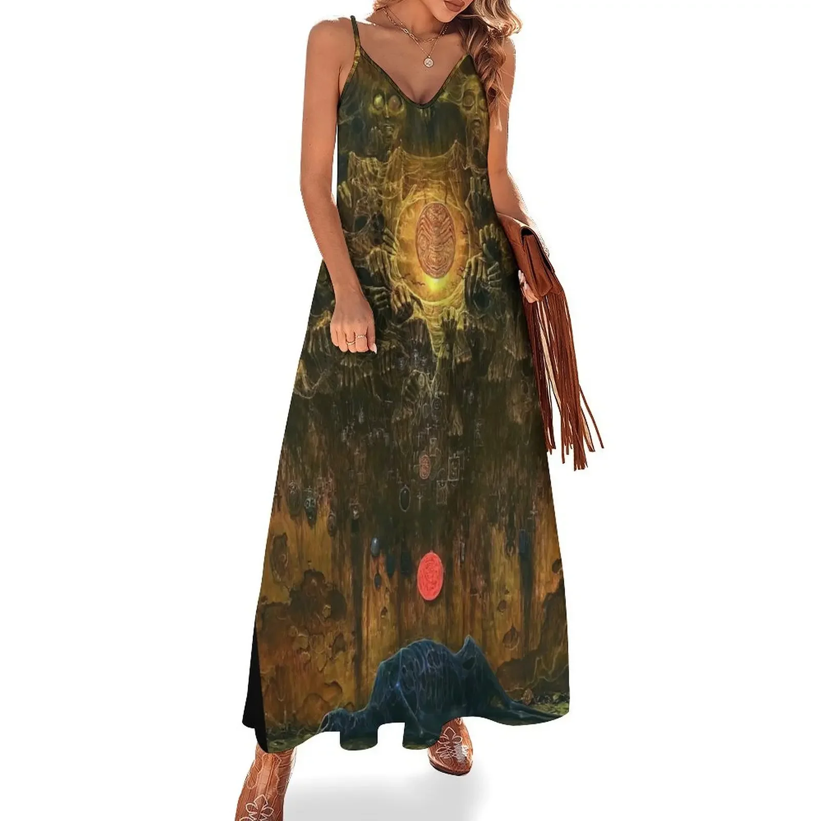 

zdzislaw beksinski artwork, zdzislaw beksinski prints, zdzisaw beksiński art style Sleeveless Dress summer dresses ladies 2024