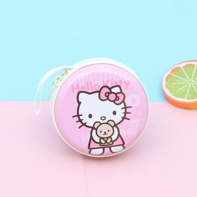 Cute Sanrio Hello Kitty Coin Purse Kawaii Cartoon Girl&Child Bluetooth Headset Storage Bag Holiday Gifts