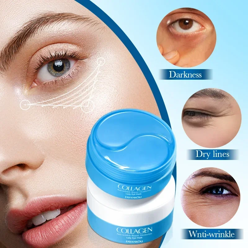 Picture 4: 60pcs/box Crystal Collagen Eye Mask Anti Dark Circles Remove Eye Bags Firming Moisturizing Eye Patches Gel Pads Eyes Skin Care