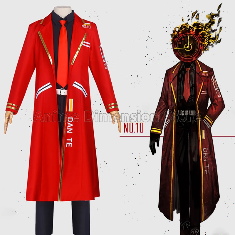 Dante Cosplay Costumes Game Limbus Company Role Play Uniform Halloween Carnival Party Outfit For Men Women