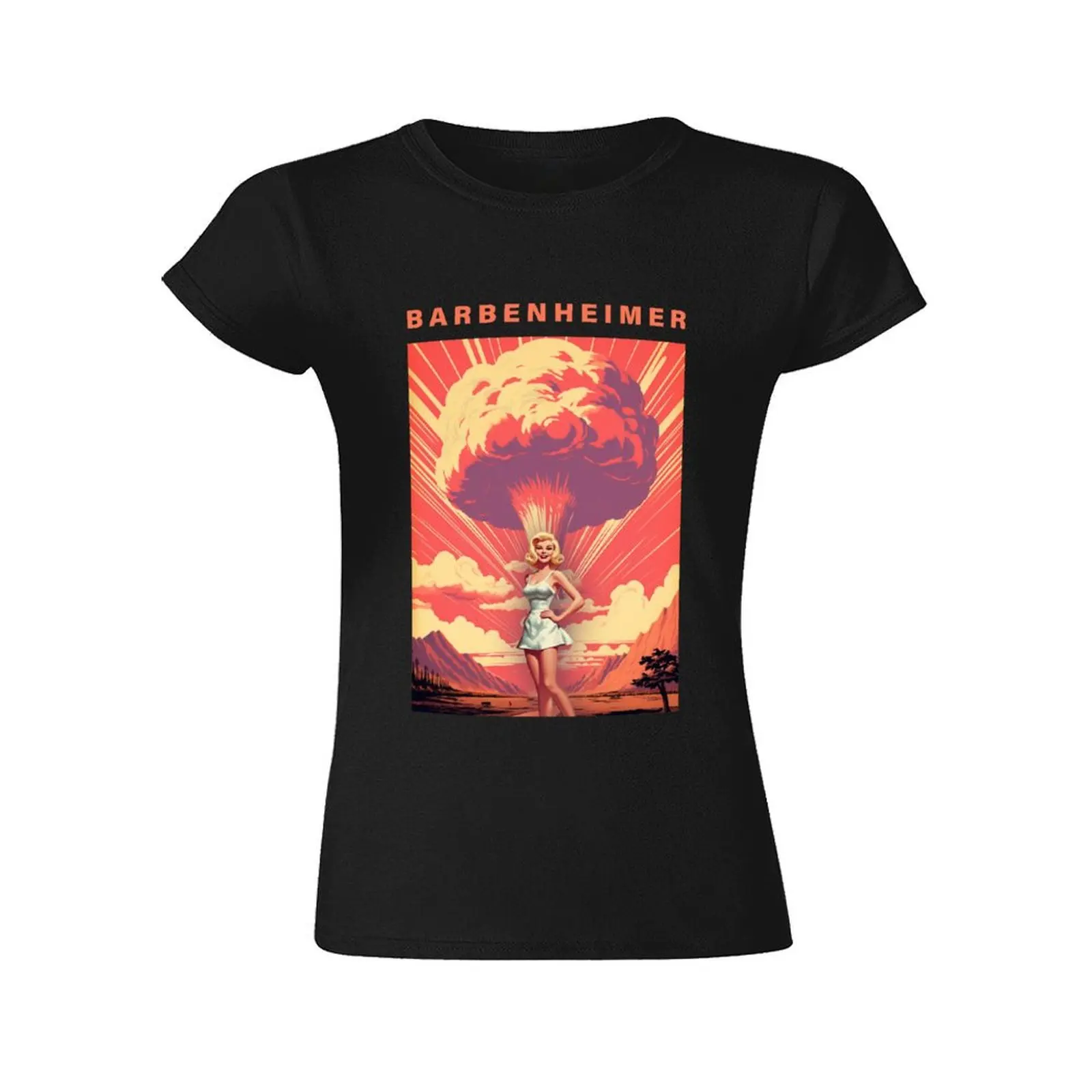 Barbenelf-camiseta negra para mujer, blusa estética, tops personalizados, 2023