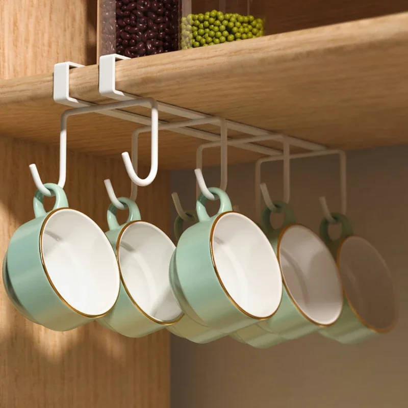 

Mug Storage Holder, Coffee Cup Drain Rack, Wall Shelves for Kitchen Closet, Space-Saving, Multifunctional Kitchenware Stand