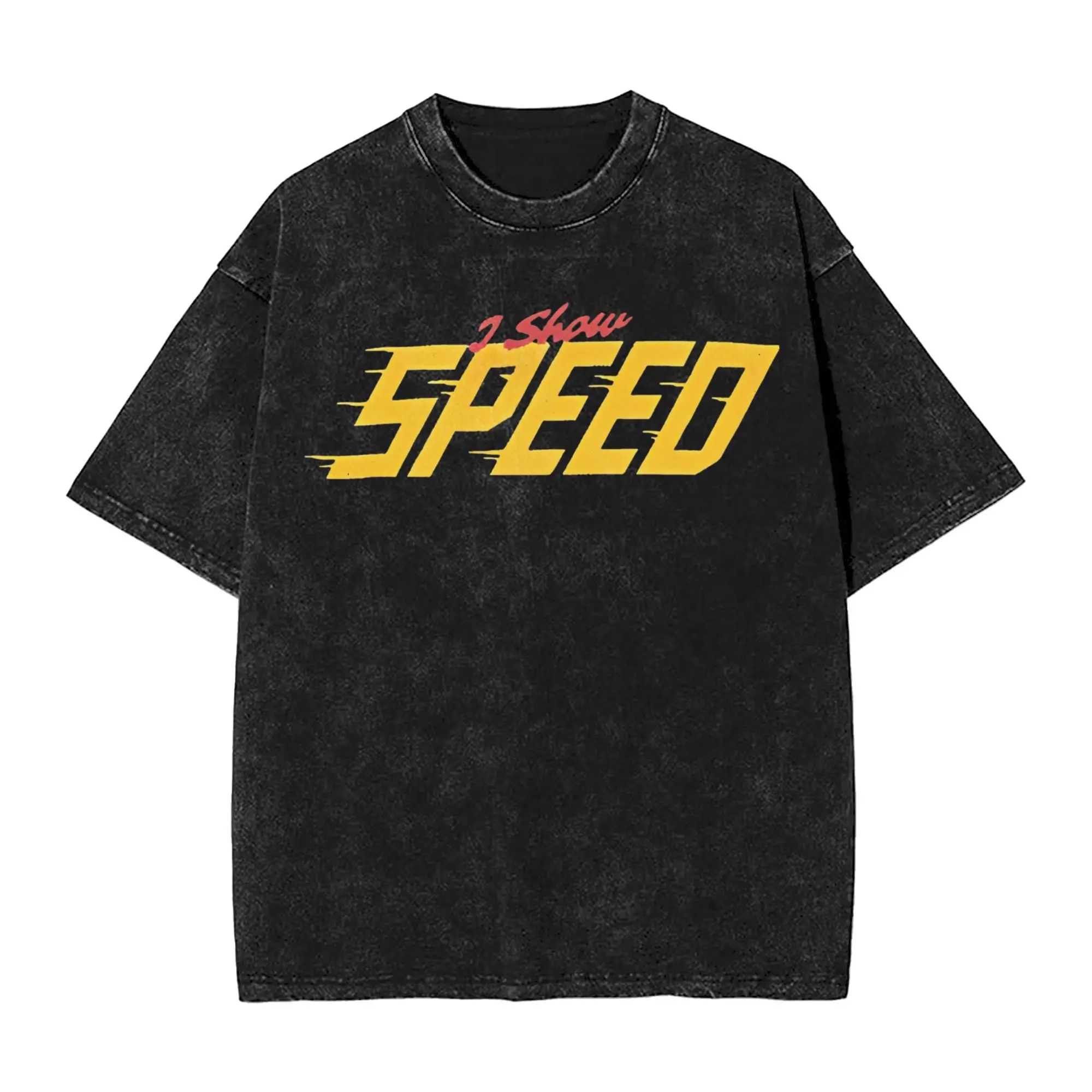 

iShowspeed Washed T Shirts Streetwear Hip Hop Retro T-Shirt Tees for Men Women Short Sleeve Harajuku
