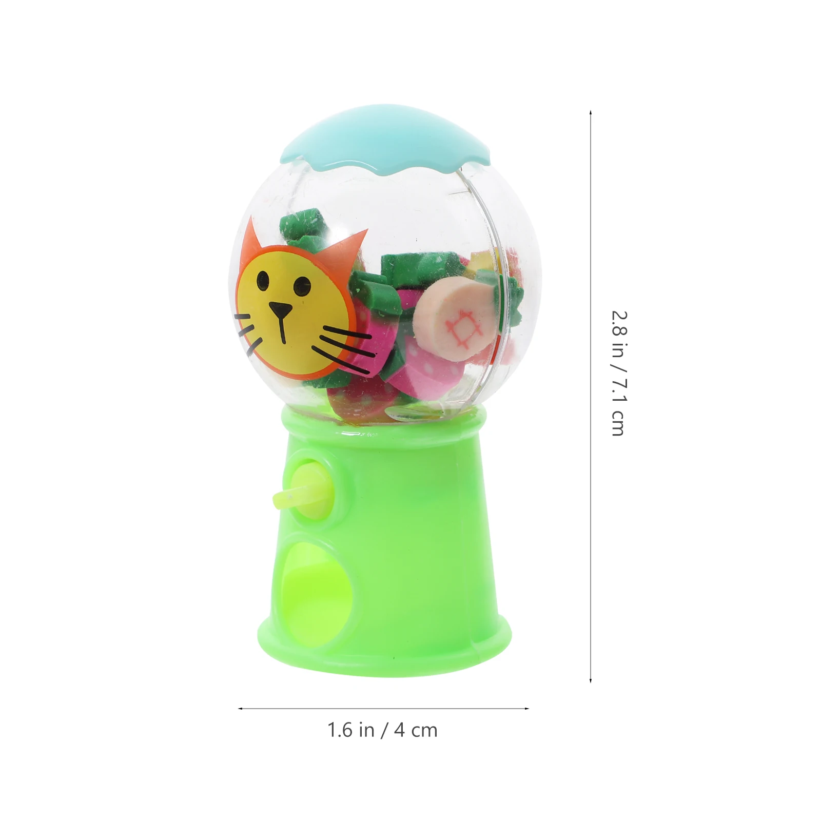 

12 Pcs Machine Eraser Dispenser Mini Classroom Must Haves Puzzle Tiny Rewards Kids Toy Cartoon Container Students