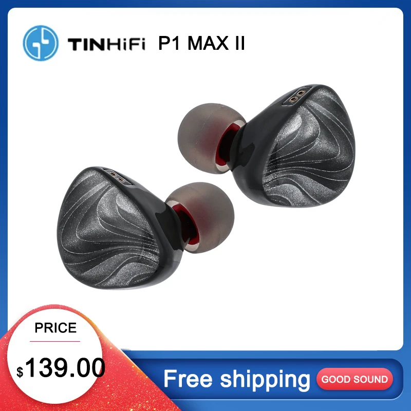 TINHIFI P1 MAX II Next-Generation 14.2 MM Planar IEMs HiFi Earphones Wired Earbuds for Audiophiles Musicians