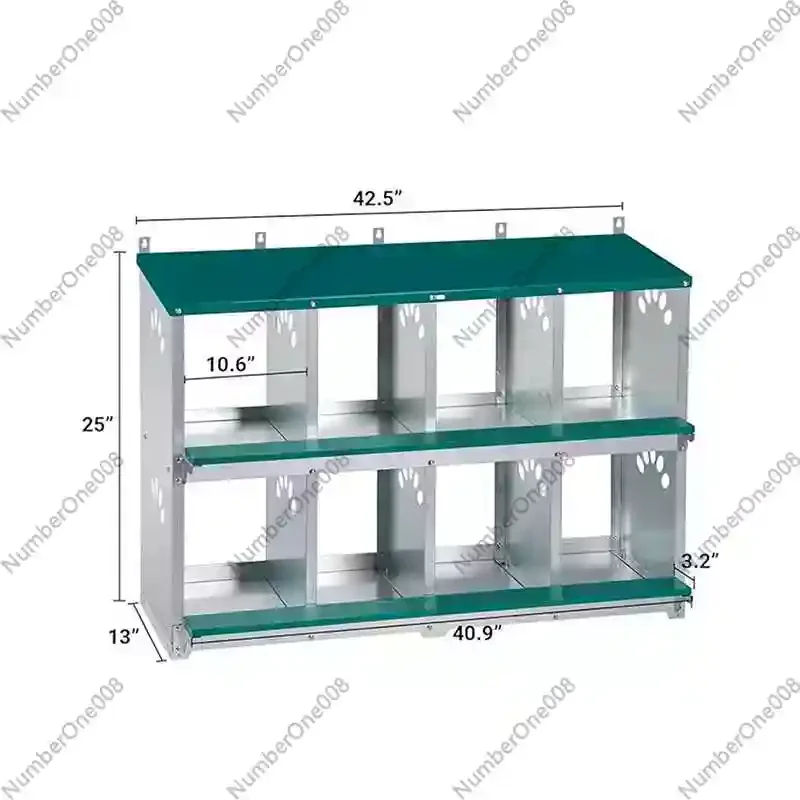 

Курятник металлический, раздвижной, с тремя отсеками, с крышкой-лежанкой и гнездовым ящиком для кур