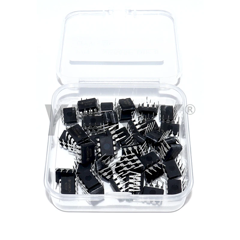 10/25/50PCS NE555 Integrierte Schaltkreise NE555 NE555P DIP-8 IC Chip Kit