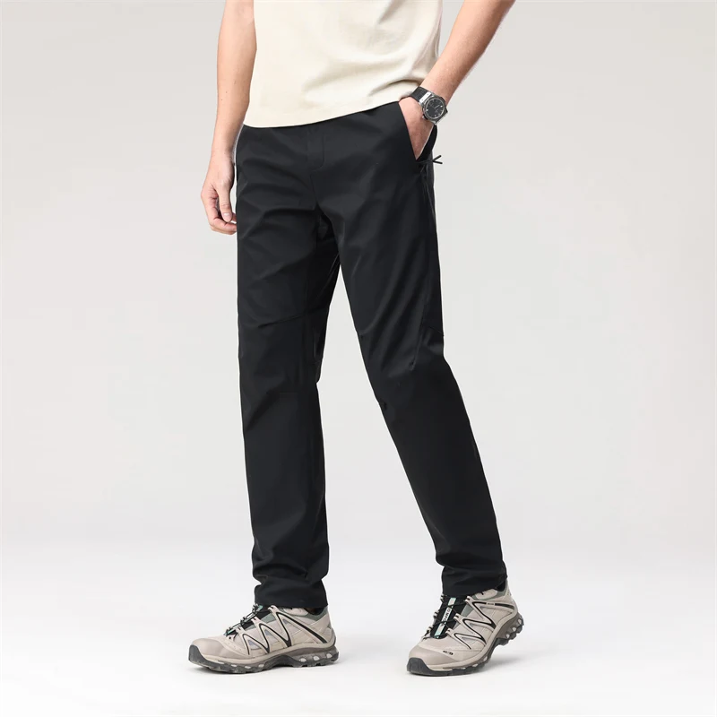 New Korean Spring Summer Thin Fashion Versatile Loose Casual 9-Point Trousers Men'S Straight Outdoor Mountaineering Sports Pants