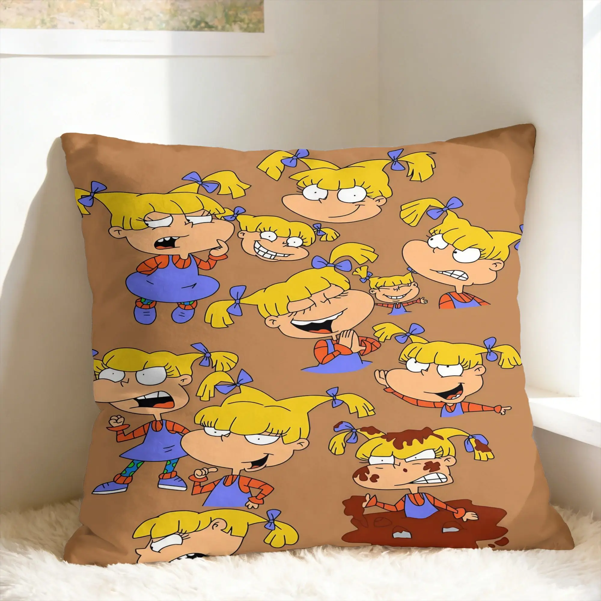 Pillow Case R-Rugrats Tommy & Friends Pattern Graphic  Pillow Cover For Chair Sofa Home Decor Cute Funny Pillowcases