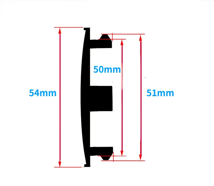 ABS 54MM Car hub center cover Small wheel cover Steel ring cap Decorative caps