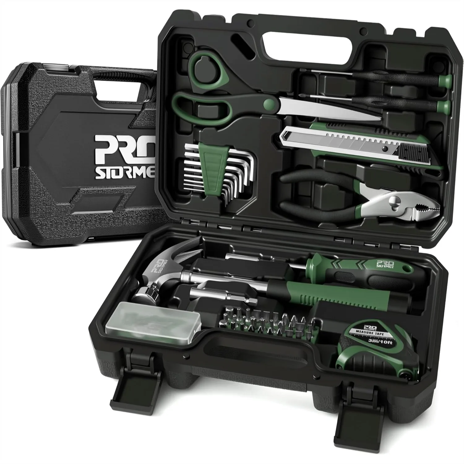 

93-Piece Tool Kit, Household Repair Tool Set with Toolbox Storage Case, Small Starter Tool Box for Homeowners and Students