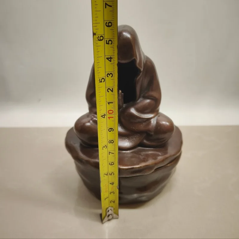 Antique Bronze Zen-Inspired Incense Burner for Home Fragrance Decoration and Craft