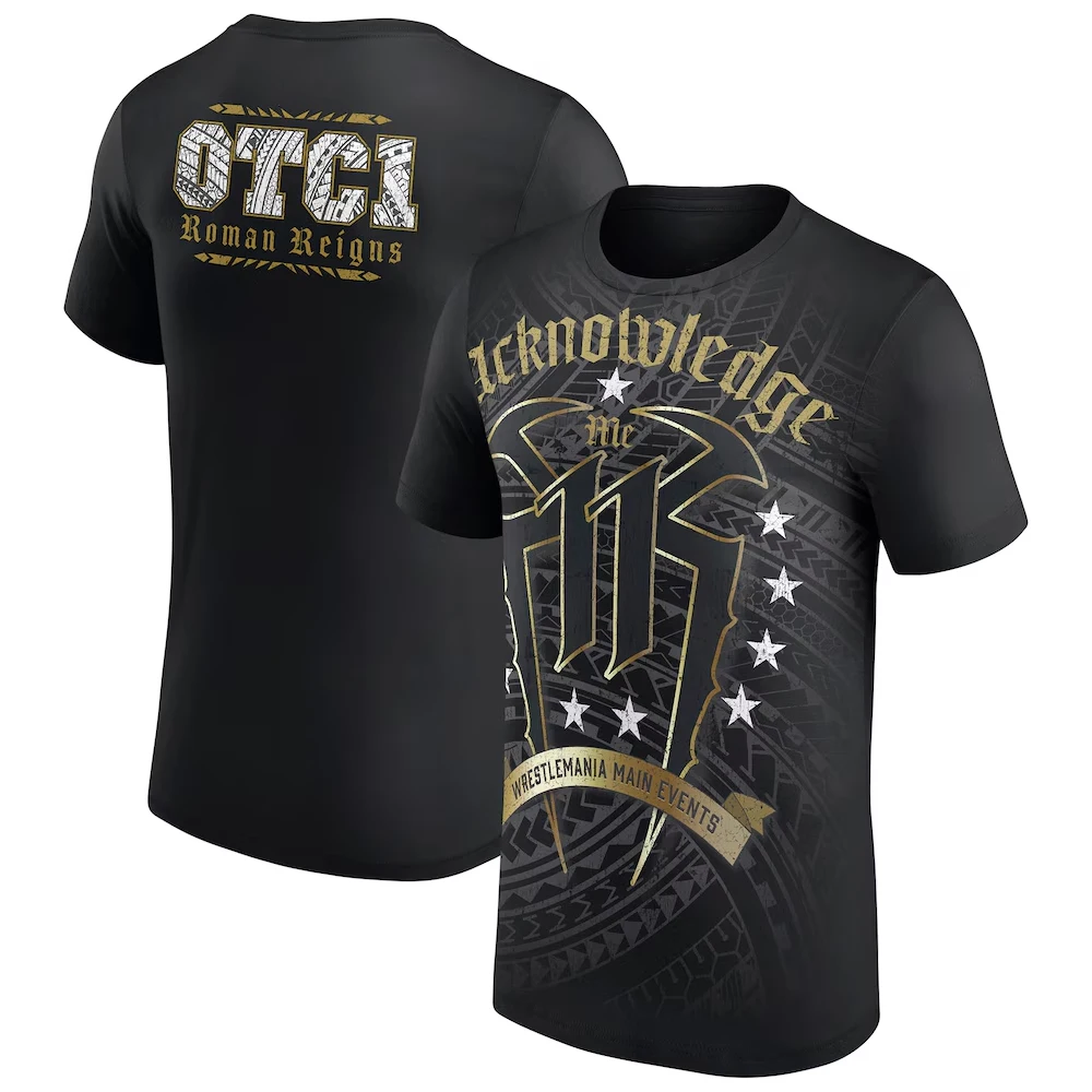 Camiseta Tribal con Estampado 3D de Wrestlemania, Camisetas Deportivas para Hombre que Absorben la Humedad, Ropa de Entrenamiento