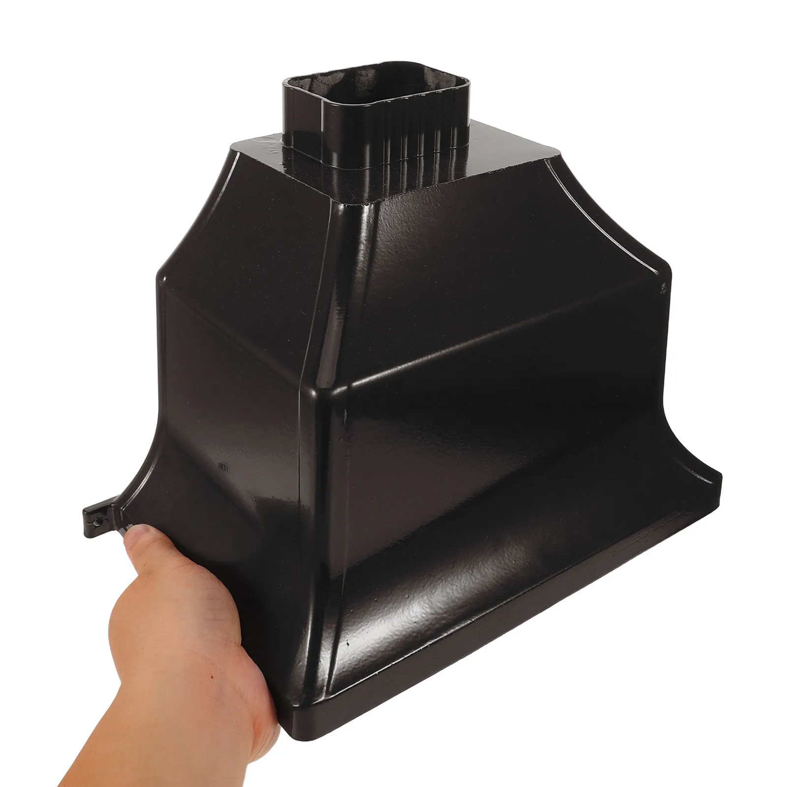 Aluminum Alloy Rainwater Drainage Funnel Curved Gutter Downspout Adapter Outdoor Rain Gutter Systems Roof Rainwater Collector