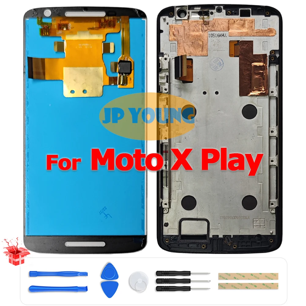 Оригинальный 5,5-дюймовый ЖК-дисплей с сенсорным экраном и рамкой для Motorola Moto X Play XT1561/XT1562/XT1563 — замена Оригинальный 5,5-дюймовый ЖК-дисплей с сенсорным экраном и рамкой для Motorola Moto X Play XT1561/XT1562/XT1563 — замена
