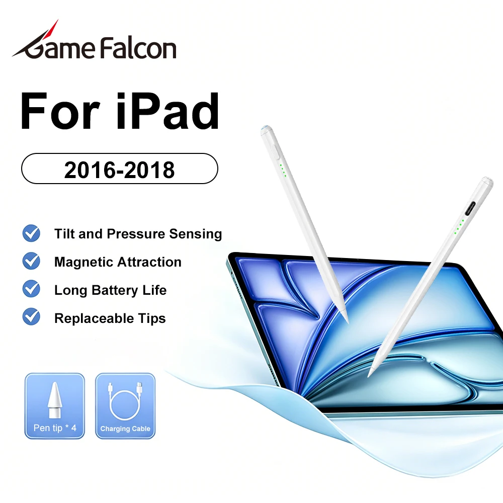 For Apple Pencil Stylus For iPad A16 11th 10th 10.9 Generation Air 11 M3 2026 Air 13 Pro 12.9 M4 M5 Pens Mini 7 6 10.2 Touch Pen
