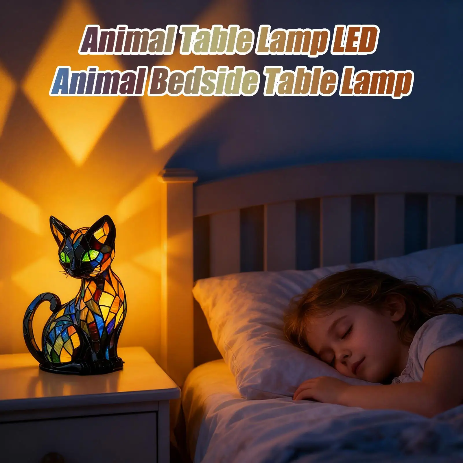 Animal Resin Night Light LED Bedside Lamp Cute Nightstand Lamp For Living Room Bedroom Night Light Home Decoration Gift