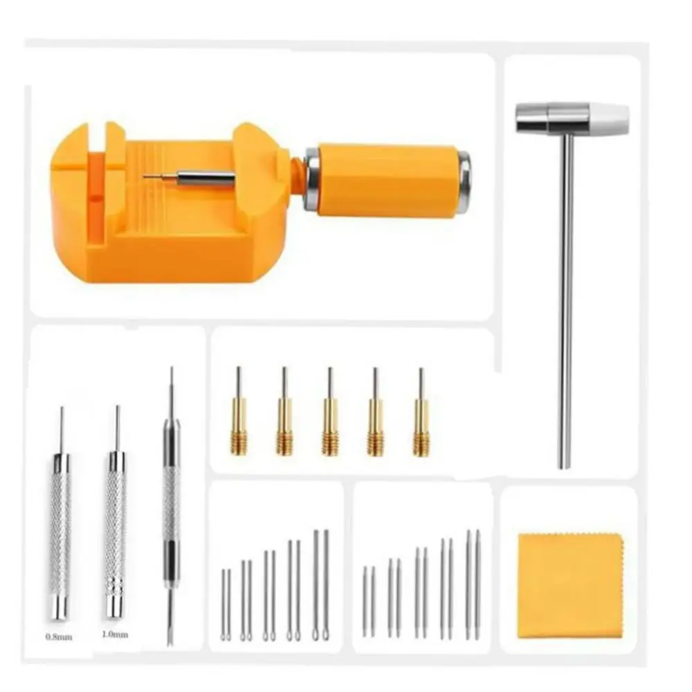 31Pcs/Set Precision Watch Link Removal Tool Kit Professional Link Removal Strap Chain Pin Remover Bracelet Adjustment