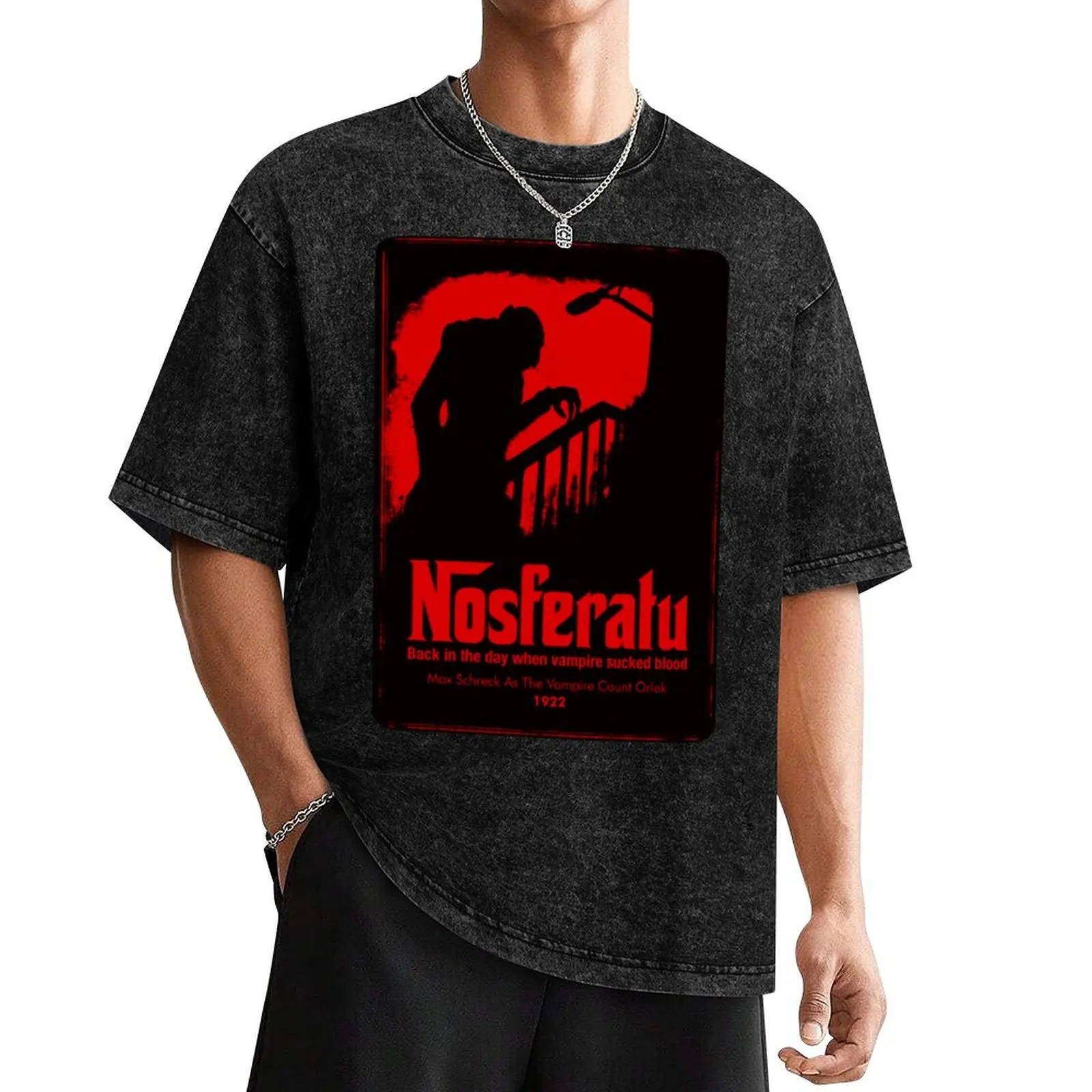 

CLASSIC VAMPIRE - Nosferatu T-Shirt funny meme t-shirts Man t-shirt mens graphic t-shirts hip hop
