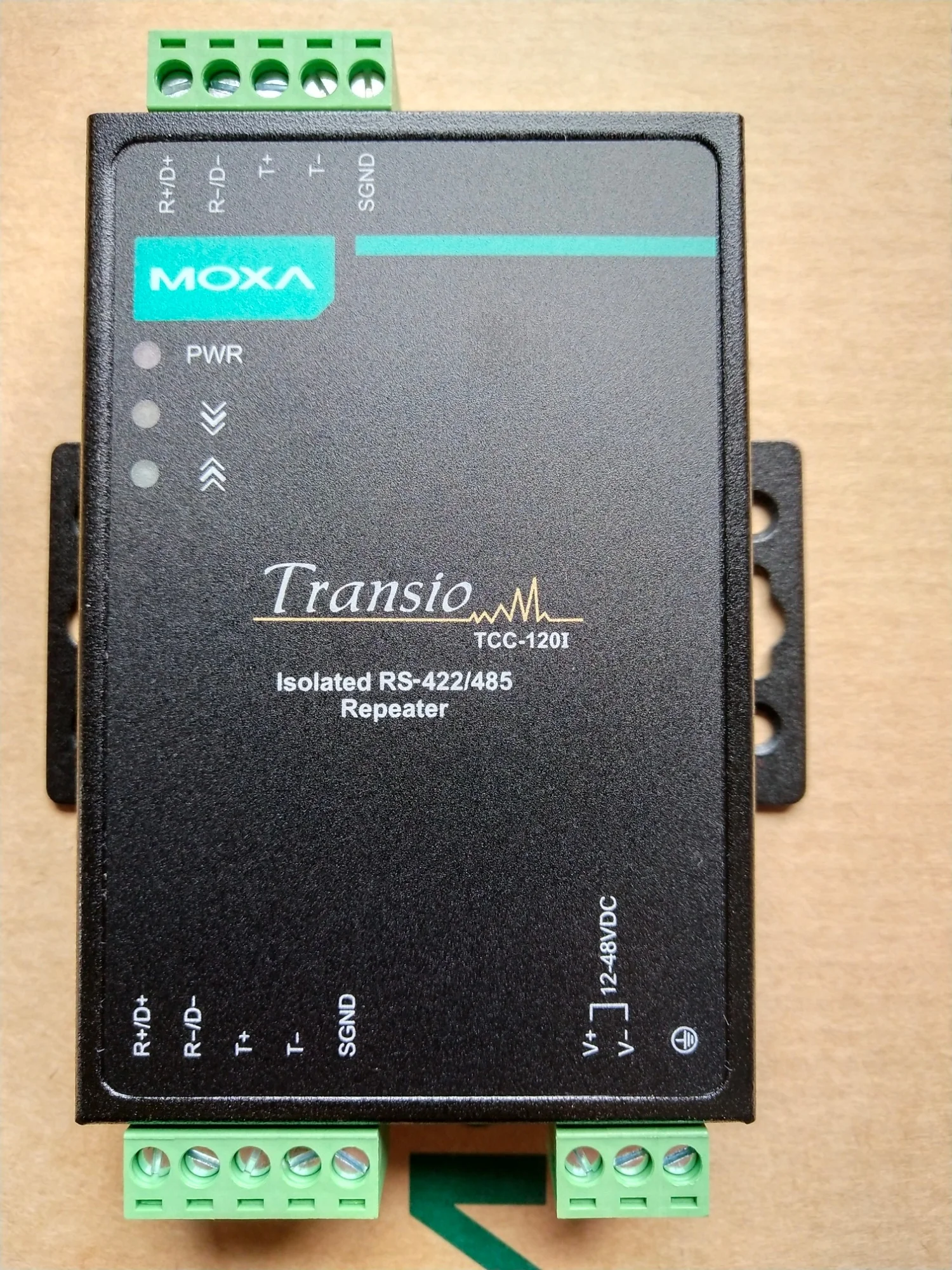 Original MOXA TCC-120I industrial RS-422/485 repeater with 2 kV photoelectric isolation