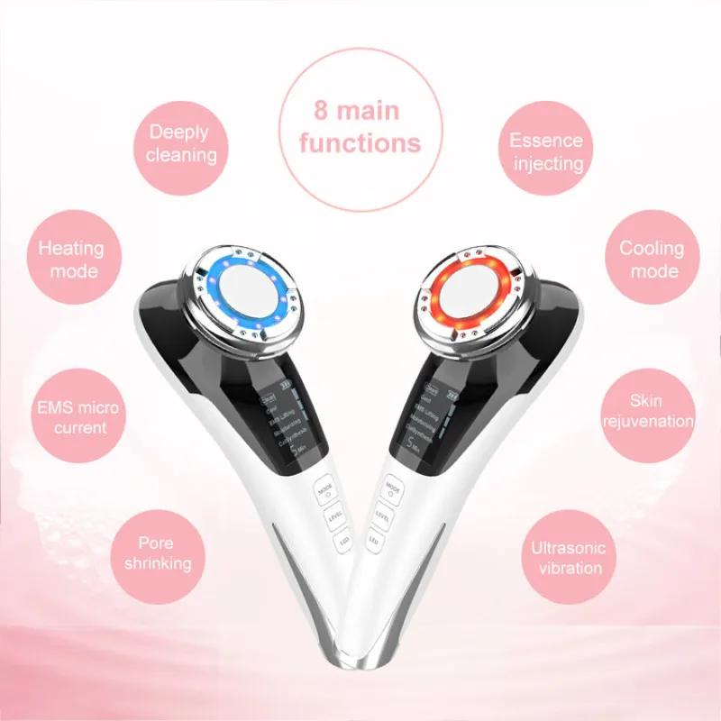 Micro current firming lifting facial massager facial essence introducer