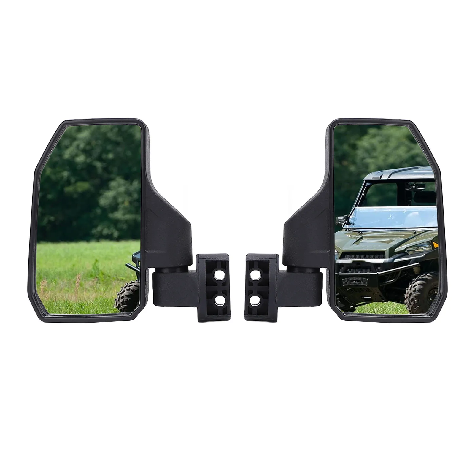 Universal UTV Side Mirror 4 x 7.2 In Impact Resistant Rear View Shatterproof Tempered Glass Off Road Mirror for RZR
