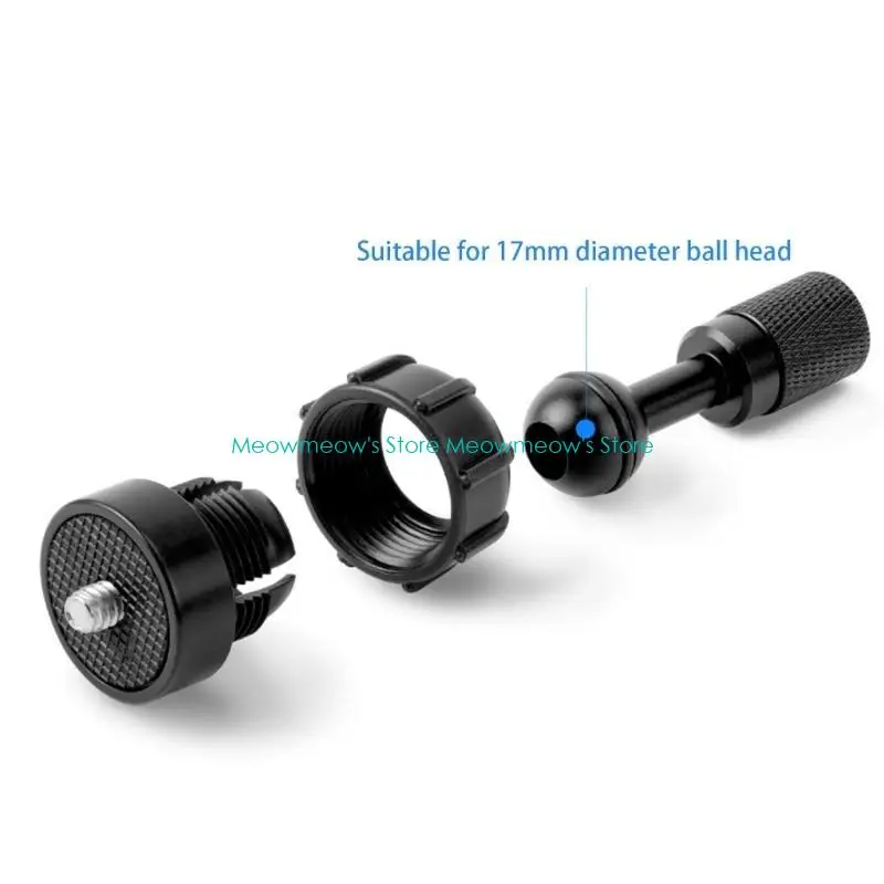 W91A 3/8 برغي إلى 17 مم واجهات ballhead محول مفصل لحاملي سيارات الكاميرا
