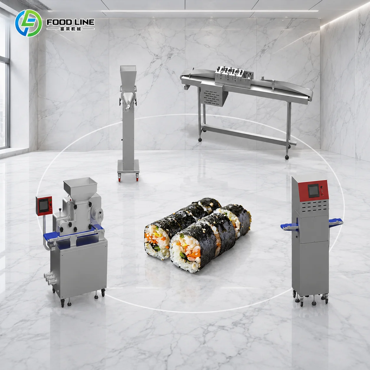 FL Sushi Machine Wear‑resistant Sushi Rice Forming Machine For Frequent Daily Commercial Production Scenario