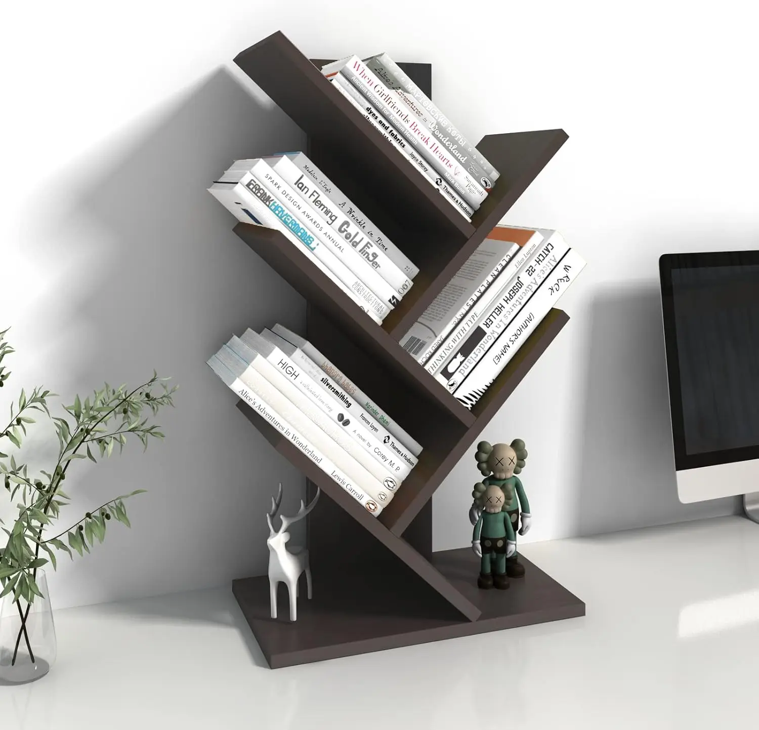 5-Tier Wood Bookshe…