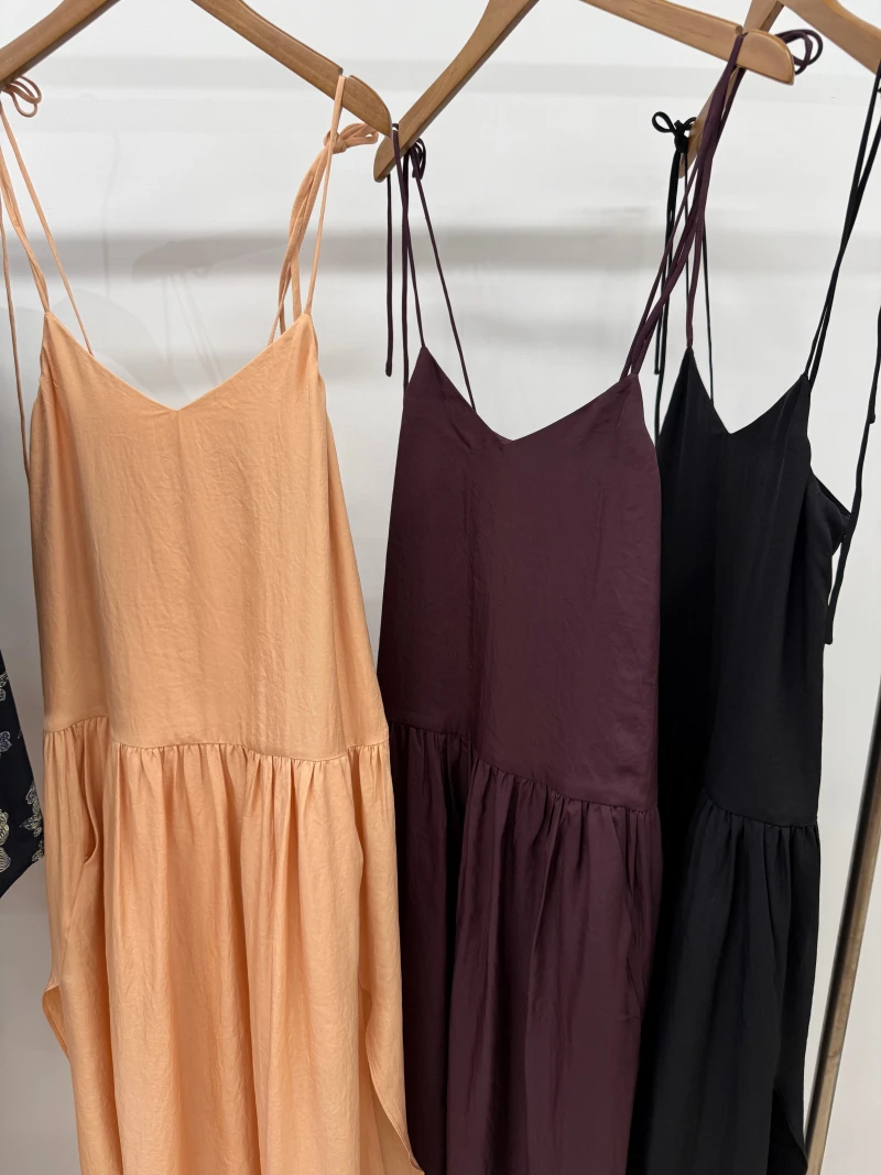 

Японское импортное платье из ацетатной ткани, отпускные платья на подтяжках