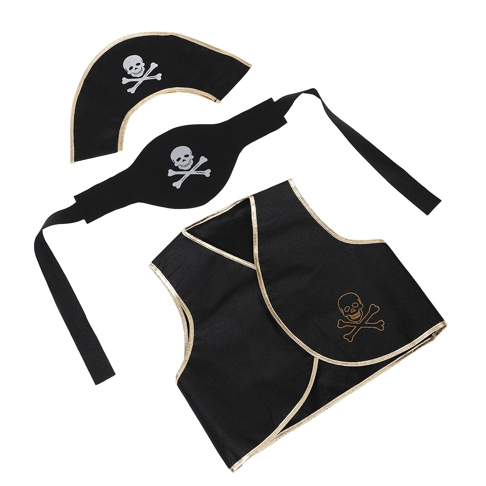 Pirate Hat for Men Accessories Adult Suit Decor Non-woven Fabric Costume Dress up