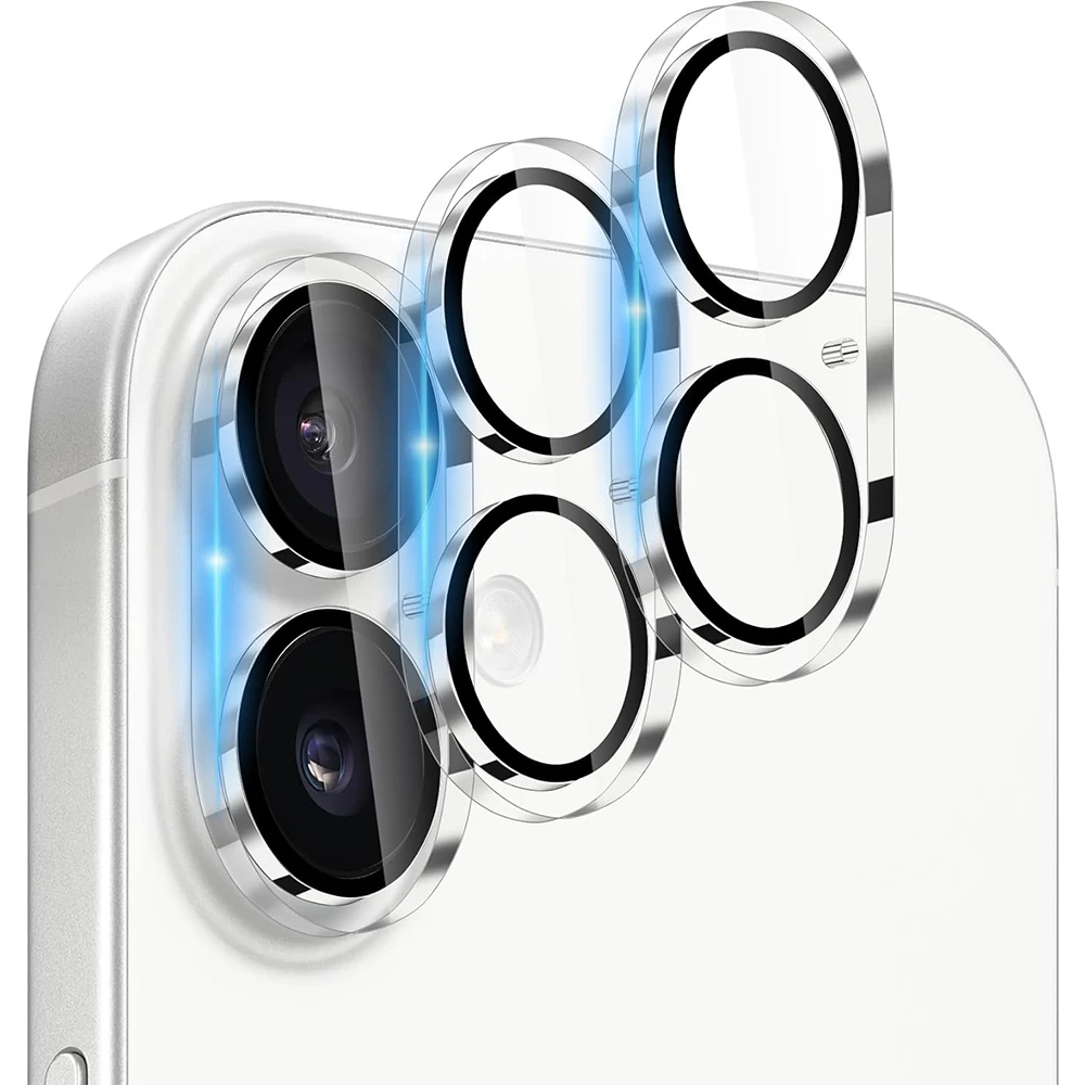 

3PCS Tempered Glass Camera Lens Protector Cover for iPhone 17 Air 17E 16E 16 Pro Max 15 Plus 14 13 12 11 Phone Protection Film
