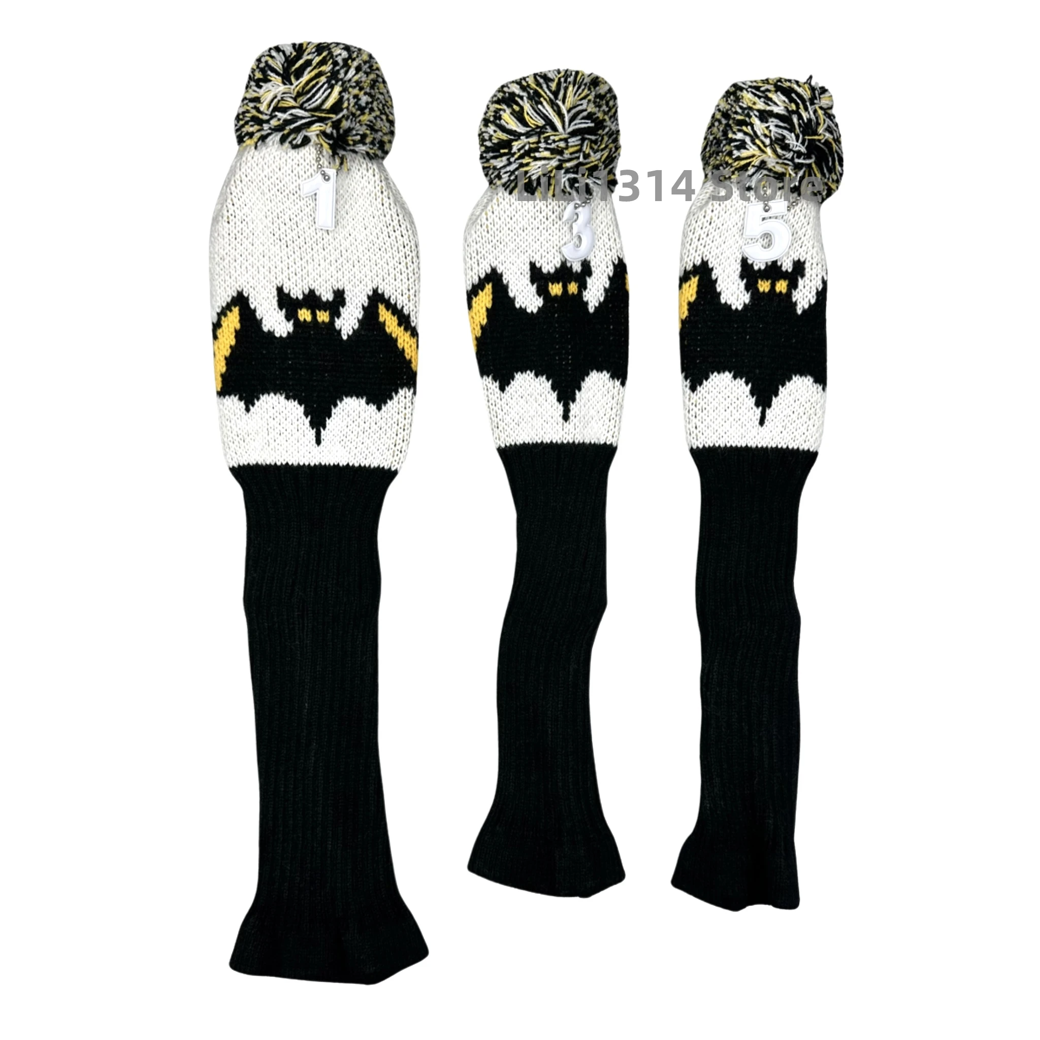 Golf Multiple styles Pattern clubs Head Knitted cover Driver Head Covers Fairway Hybrid Wood Head Covers 135 Wood Knitting Cover