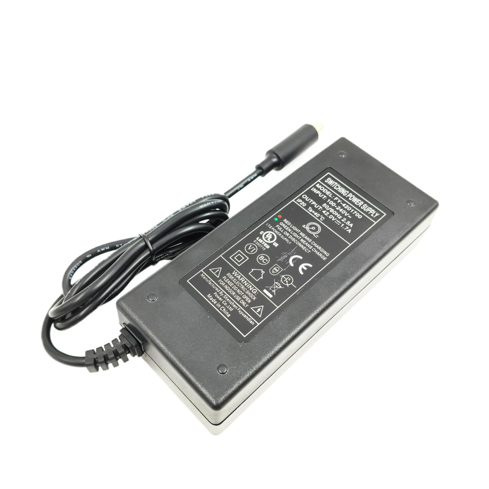 

CE UL 42V 1.7A Charger For Ninebot ES2 ES4 E22 G30LP T15 F30 F40 F2 D28 D38 For Xiaomi M365/Pro Electric Scooter Parts