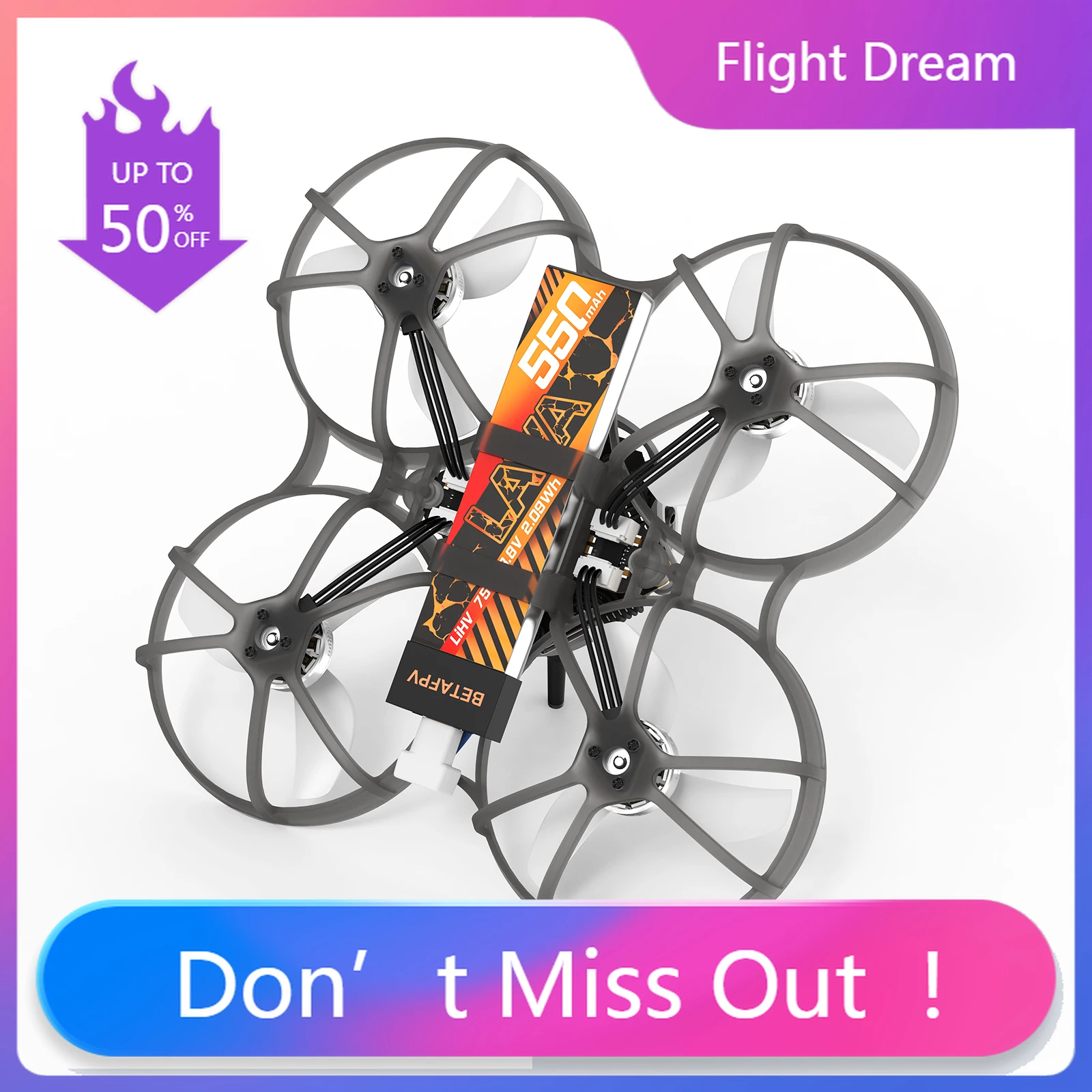 NYBETAFPV Meteor75 Pro O4 Brushless Whoop Quadcopter s dron